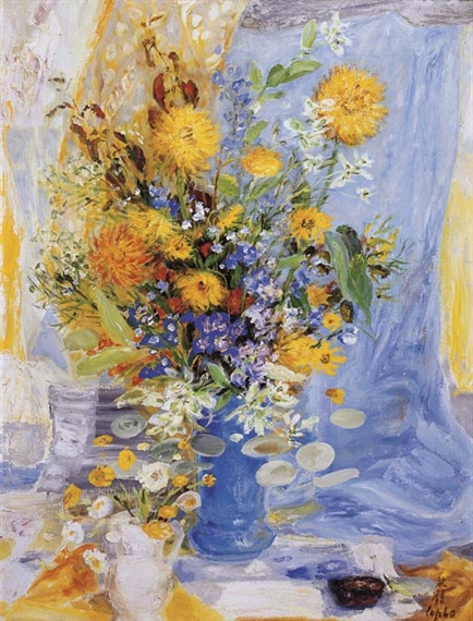 Bouquet jaune (Still life) by Lê Phổ