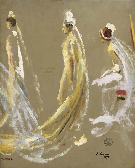 The Countess of Oxford and Asquith, study for Their Majesties' Court, Buckingham Palace by John Lavery, 1931