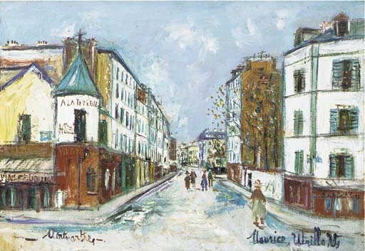 Maurice Utrillo Le Restaurant à La Tourelle Montmartre Circa 1935