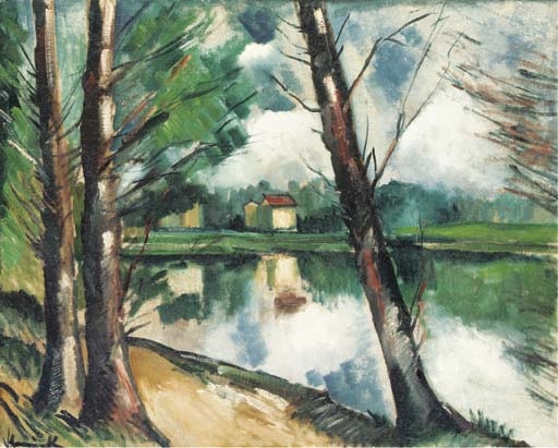 Bord de la rivière by Maurice de Vlaminck, circa 1912