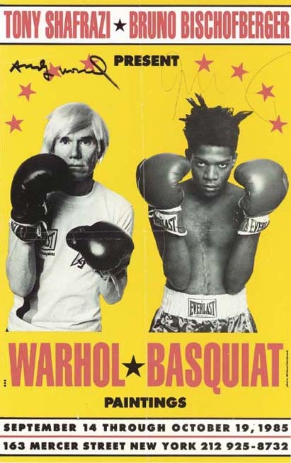Poster for Warhol/Basquiat Paintings by Jean-Michel Basquiat, Andy Warhol, 1985