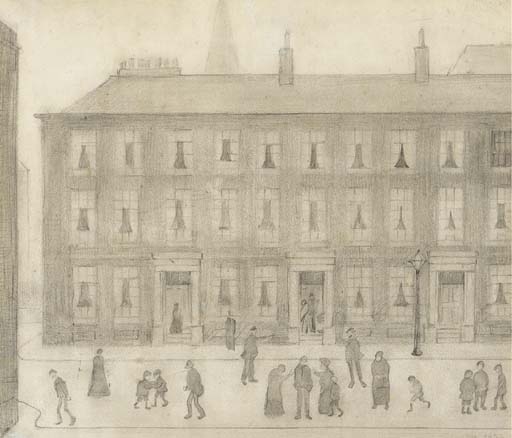 Salford Buildings by Laurence Stephen Lowry, 1922