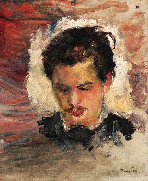 Artwork by Pierre-Auguste Renoir, Portrait de Georges Rivière, Made of oil on canvas