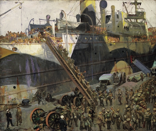Embarking for the Western Front