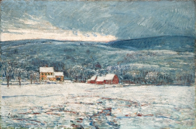 Winter in the Connecticut Hills by Childe Hassam, 1906