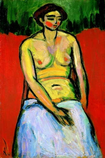 Sitzender weiblicher Akt by Alexej von Jawlensky, circa 1910