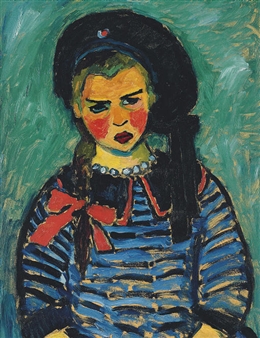 Mädchen mit roter Schleife - Alexej von Jawlensky