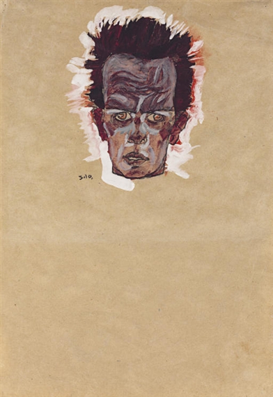 Selbstbildnis, Kopf ( recto ); Porträt Hans Massmann ( verso )