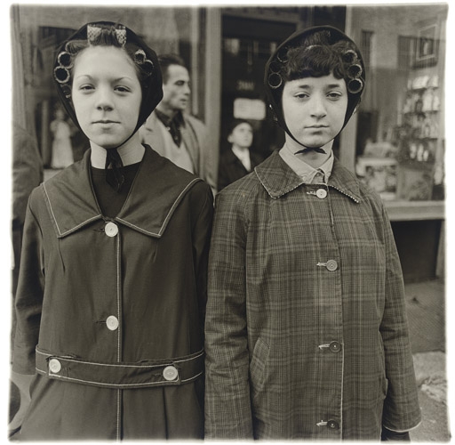 Two girls in curlers, N.Y.C. 1963 by Diane Arbus