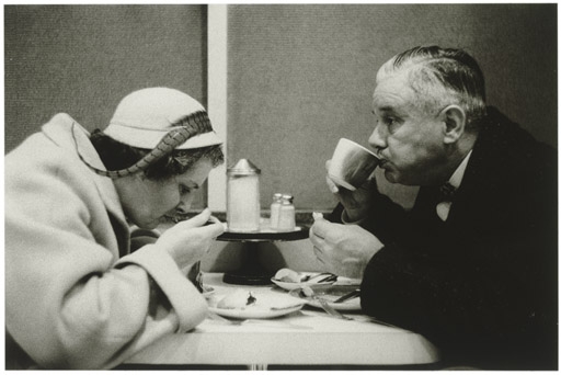 Couple eating, N.Y.C. 1956 by Diane Arbus