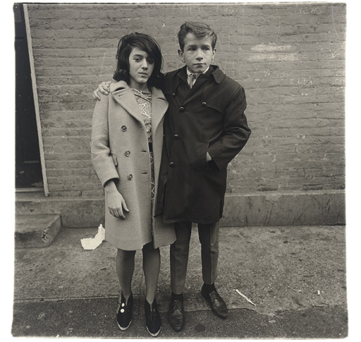 Teenage couple on Hudson Street, N.Y.C. 1963
