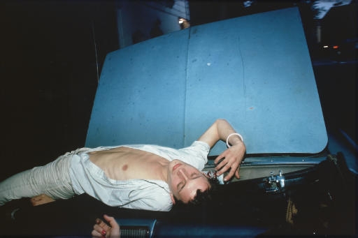 French Chris on the Convertible, N.Y.C., 1979 by Nan Goldin