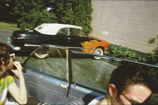 Flaming Car, Salisbury Beach, N.H., 1979 by Nan Goldin