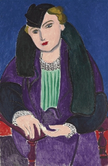Portrait au manteau bleu - Henri Matisse