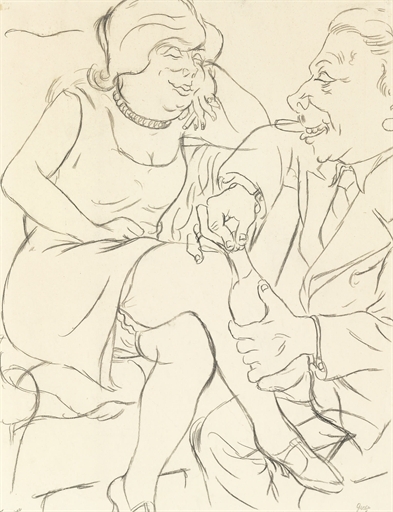 Noch eine flasche by George Grosz, 1925