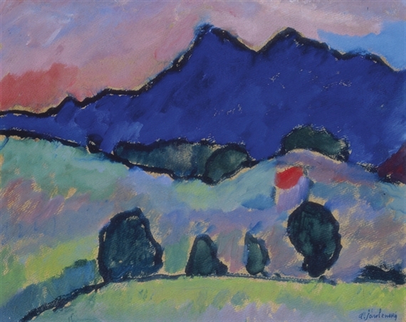 Blauer Berg by Alexej von Jawlensky, 1910