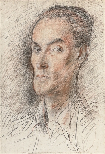 Augustus Edwin John | Portrait of a gentleman (1945) | MutualArt