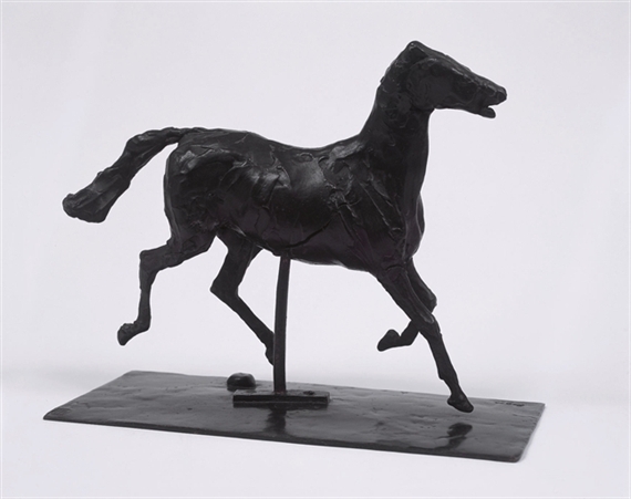 Cheval au trot, les pieds ne touchant pas le sol by Edgar Degas, 1879-1881