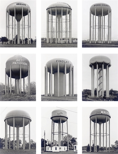 Watertowers--E by Bernd & Hilla Becher, 1988