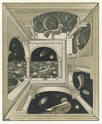 Other World (Bool 348) by Maurits Cornelis Escher, 1947