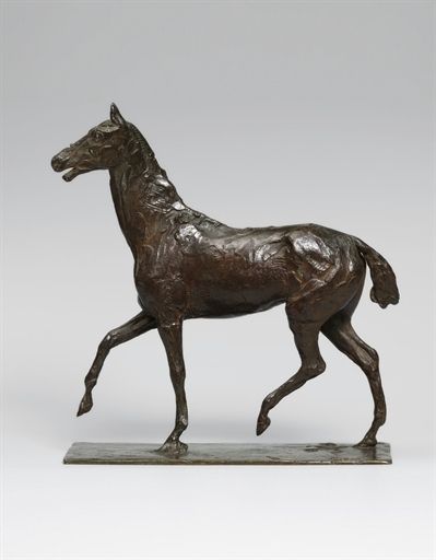 Cheval marchant au pas relevés by Edgar Degas, 1881