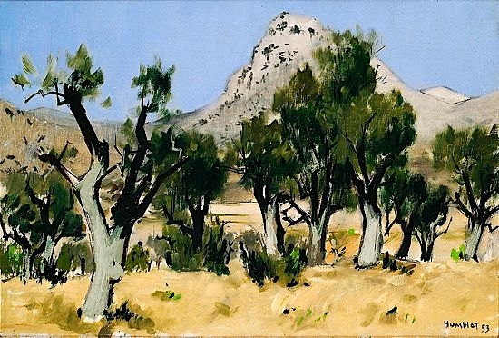 PAYSAGE DES ALPES-MARITIMES by Robert Humblot, 1953