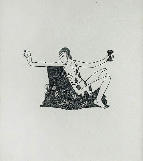 My Love among the Lilies by Eric Gill, 1925