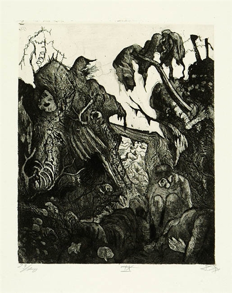 Zerfallener Kampfgraben