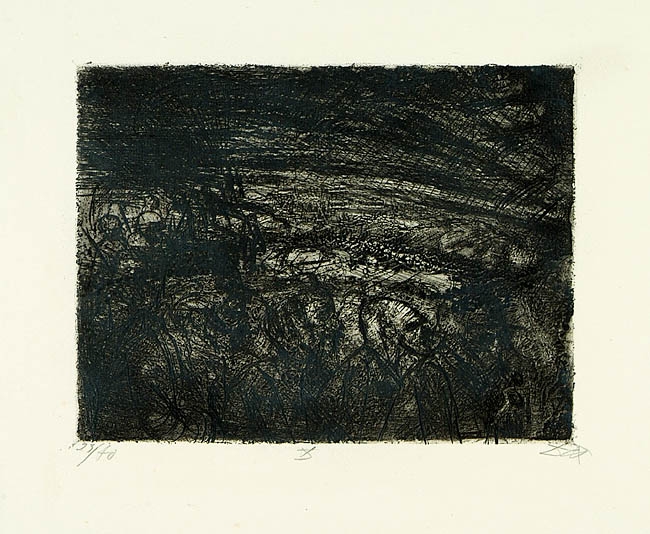 Artwork by Otto Dix, Die zweite Kompanie wird heute Nacht abgelöst, Made of etching