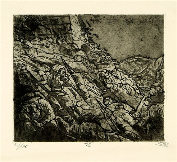 Die Schlafenden von Fort Vaux (Gas-Tote)