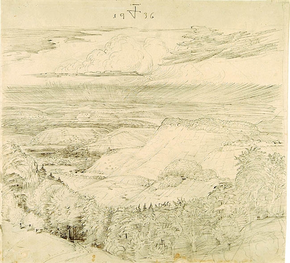 In den Löwensteiner Bergen by Otto Dix, 1936