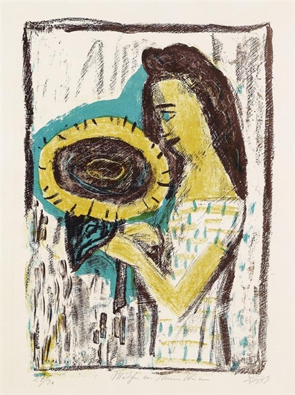 Mädchen mit Sonnenblume