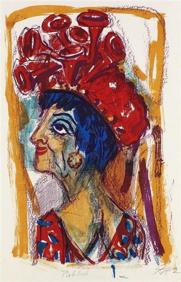 Contessa by Otto Dix, 1962