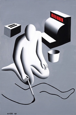 MARK KOSTABI アート作品「TALK TO THE DEVIL」 I talk to the devil too – KA'S SURF ART