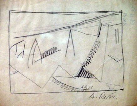 Composition cubiste by Alfred Reth, 1911