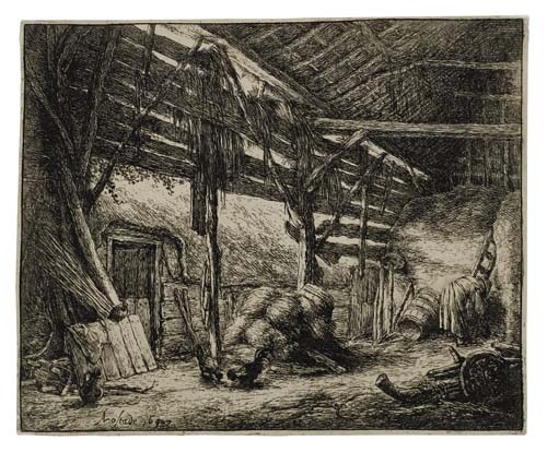 The Barn by Adriaen van Ostade, 1647