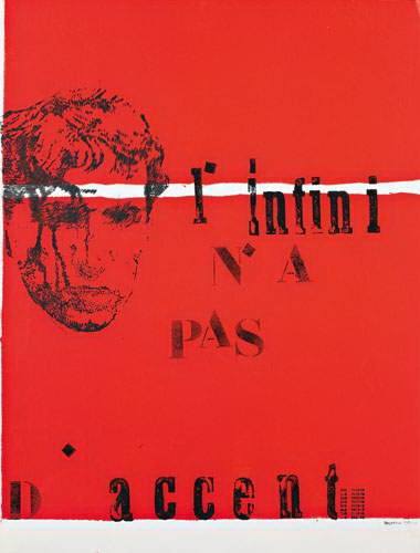 L'INFINI N'A PAS D'ACCENT by Jean Degottex, 1968
