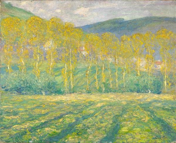 Guy Rose | Yellow Trees, Giverny | MutualArt