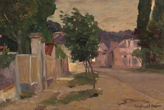A Village at Dusk by Colin Campbell Cooper