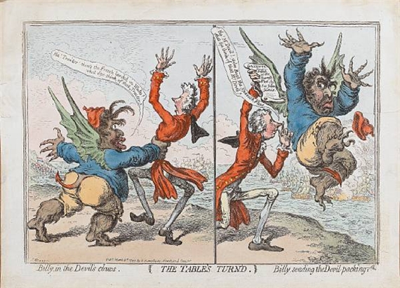 The Tables Turned by James Gillray