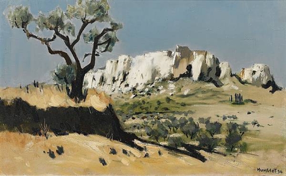 Les Baux by Robert Humblot, 1954
