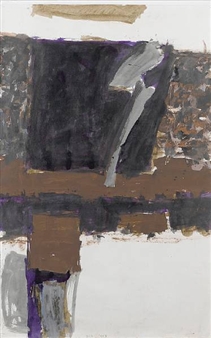 Composition in brown and purple - Trevor Bell