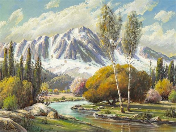Golden Touch of Autumn, High Sierras by Paul Grimm, 1970