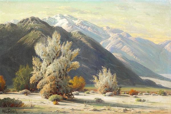 Smoke Trees 'Neath San Jacinto by Paul Grimm