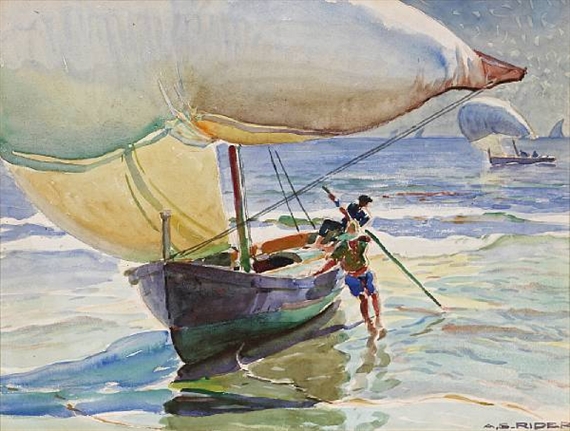 Spanish Boats by Arthur Grover Rider