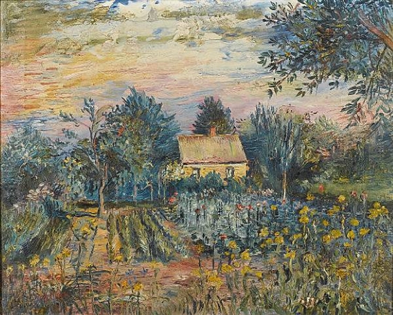 Spring at the farmstead by David Burliuk
