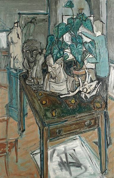 Interior at Slade school by Patrick Procktor