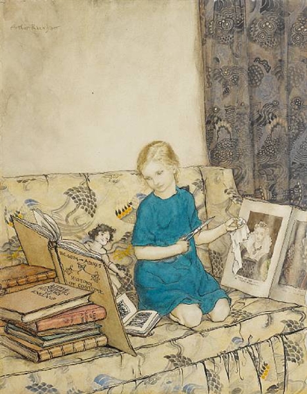 Arthur Rackham | A portrait of the artist's daughter, Barbara (1915 ...