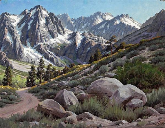 South Fork, Palisades Glacier by Paul Grimm, 1945
