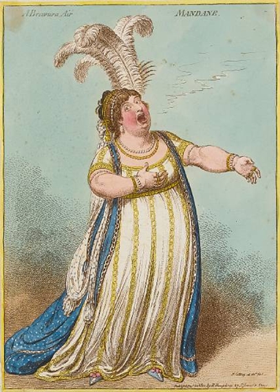 A Bravura Air-Mandane by James Gillray